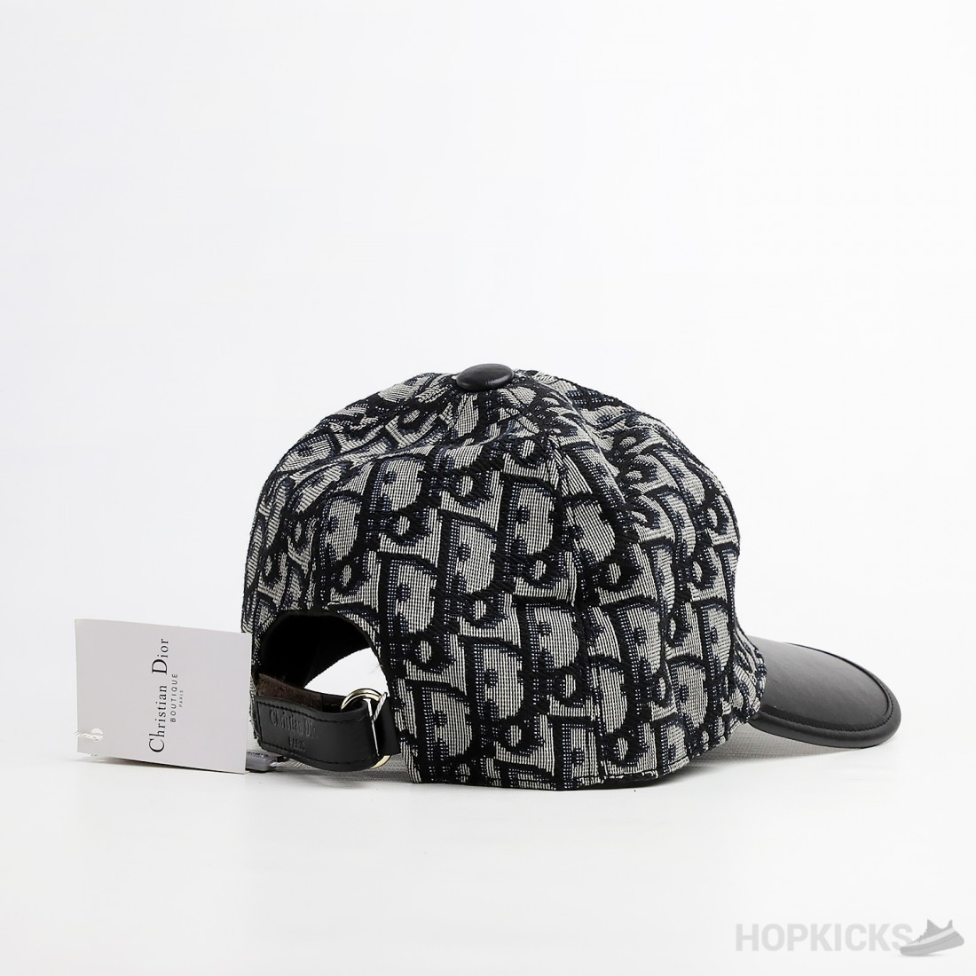 Dior Oblique Baseball Black Grey Cap